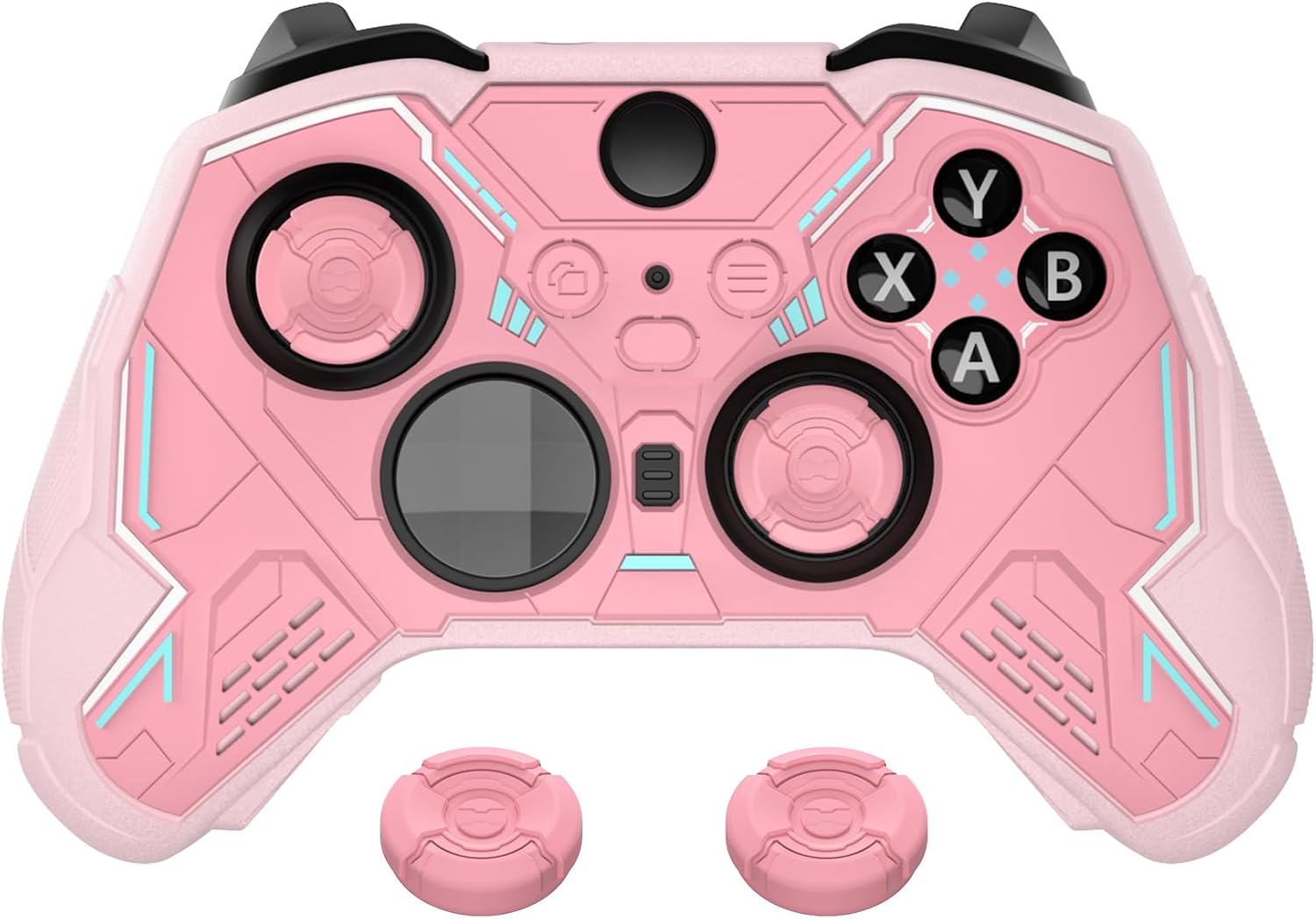 Detalle de playvital Stellar Mecha silicone cover for Xbox Elite Series 2, non-slip grip