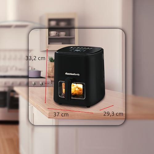 Detalle de Melchioni Marianna Plus friggitrice ad aria da 5 L con oblò e display touch