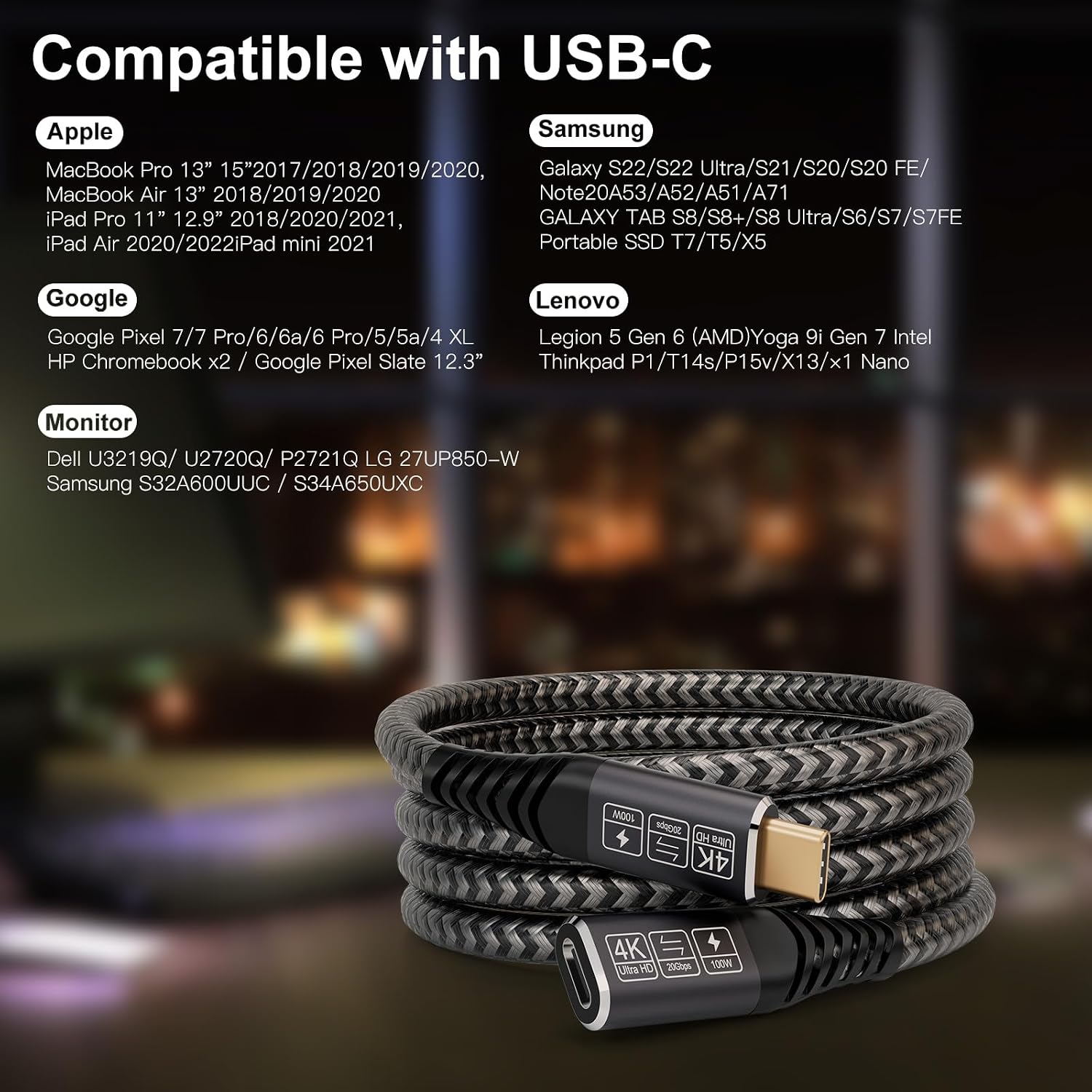 Detalle 2 de CAKOBLE C Verlängerung USB‑C 3 m
