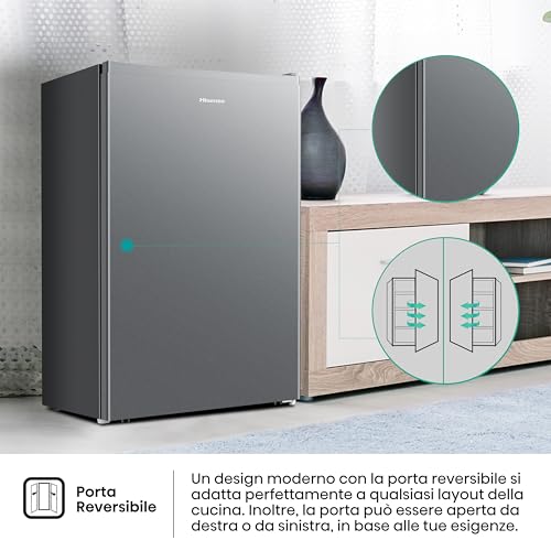 Detalle 2 de Hisense MUR48092SE Frigorifero monoporta da 94 L: stile sobrio e praticità quotidiana