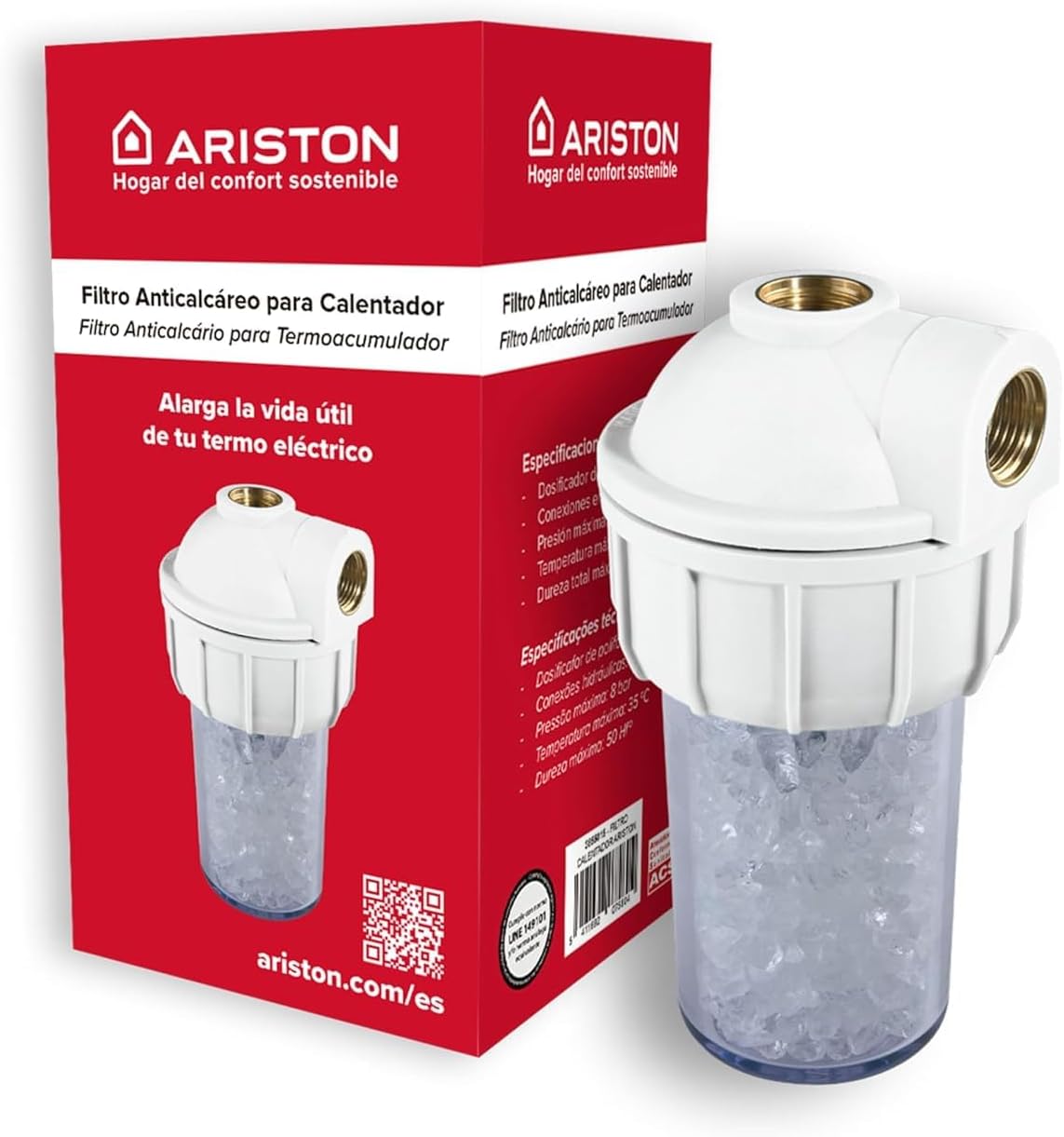Detalle de Ariston Filtro Antical – Kit polifosfati per scaldabagno