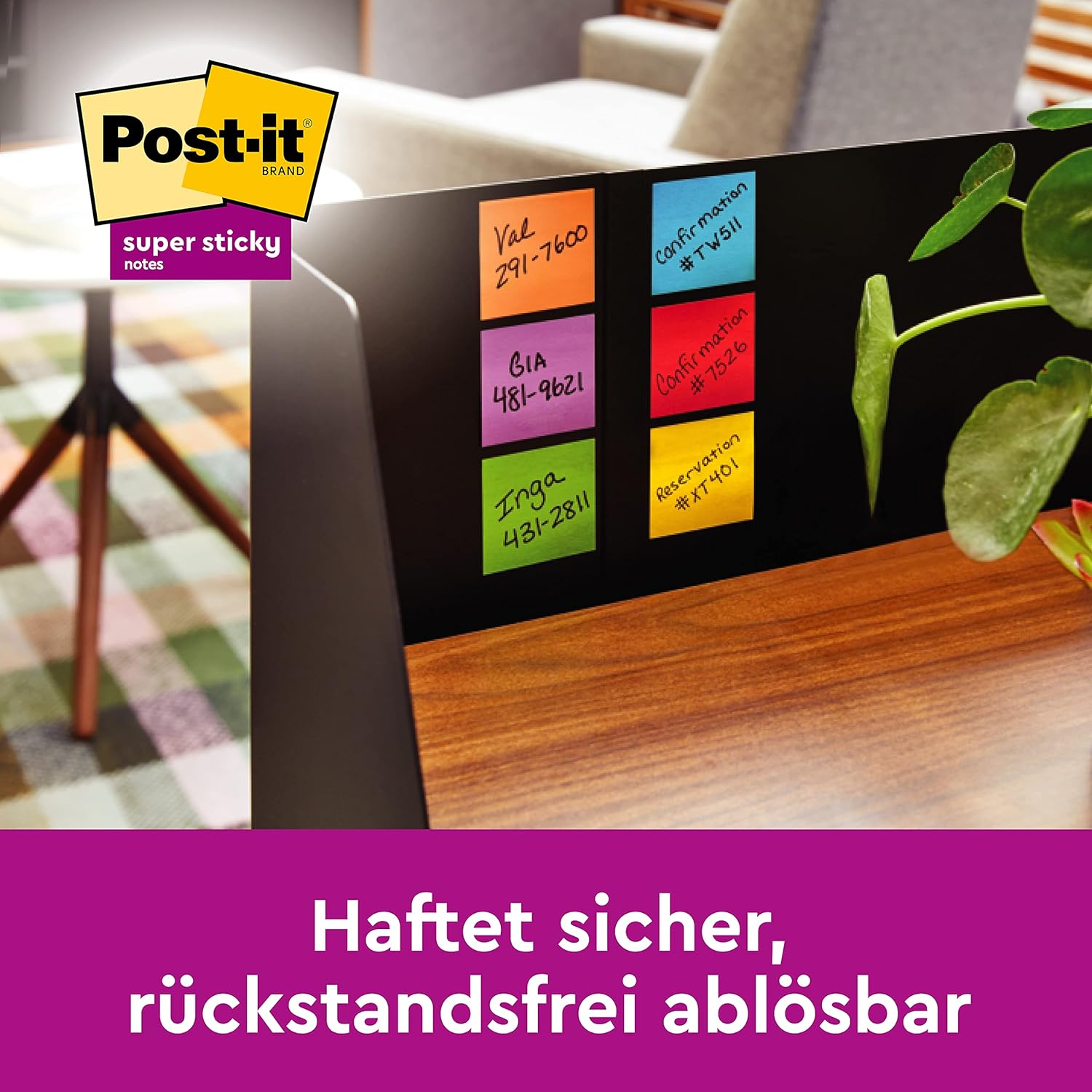 Thumbnail 5 de Post-it Super Sticky Z-Notes Oasis Collection 76 mm