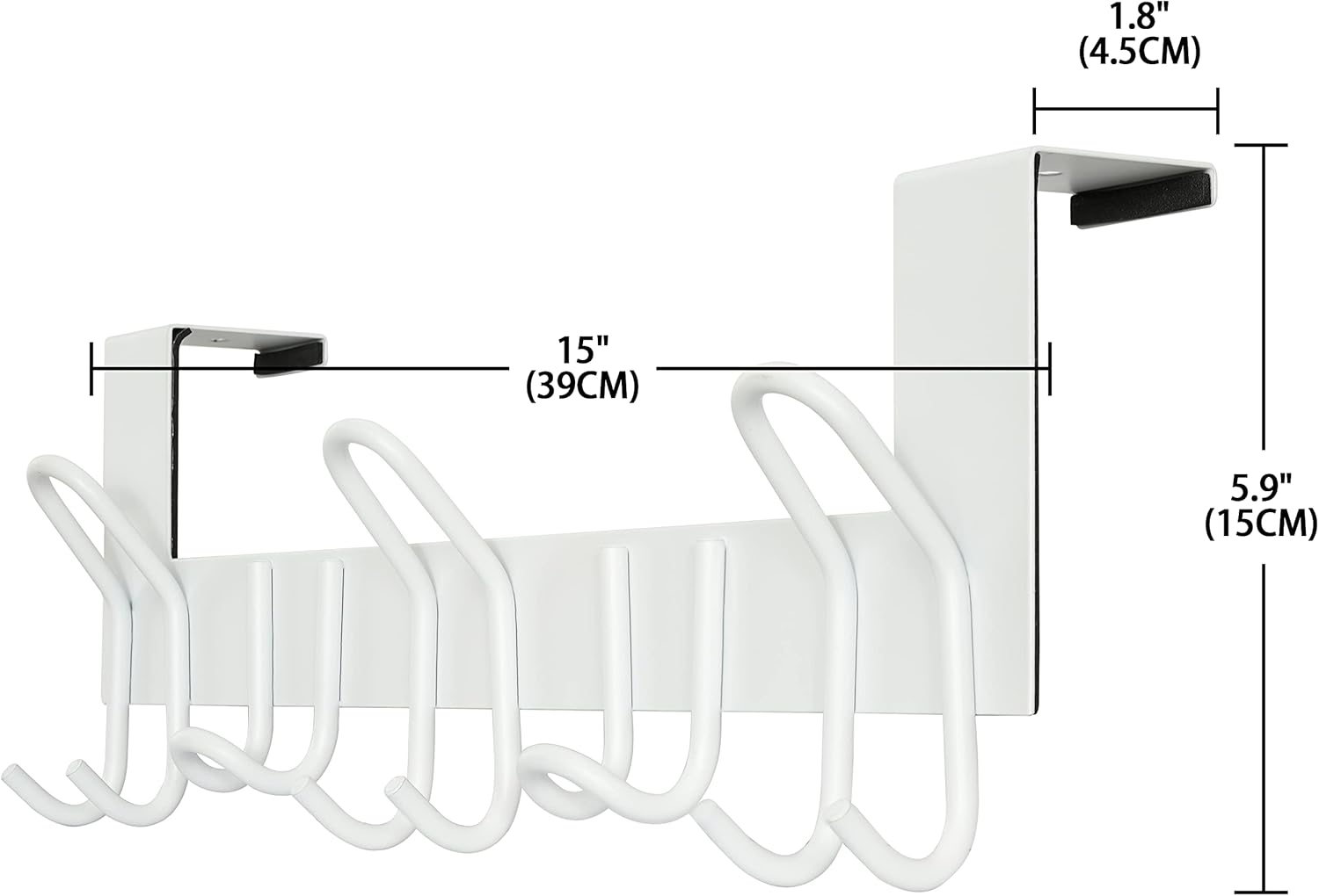 Thumbnail 6 de SKOLOO Over-the-Door Hooks for 1-3/4" Doors, 11 Hooks, Pack of 2 🪝