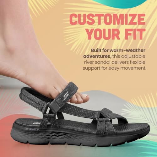 Thumbnail 8 de Skechers Sandal Go Walk Flex Sublime Mujer – Negro Textil, 36 EU