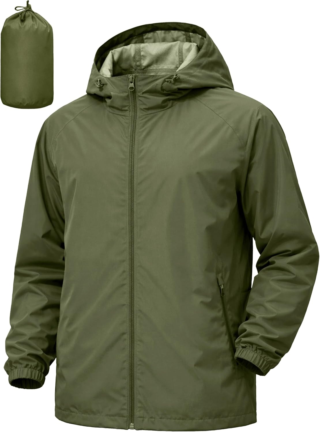 Thumbnail 6 de UIQUR Men’s Rain Jacket Windbreaker Waterproof Hooded Raincoat (Lightweight & Packable)