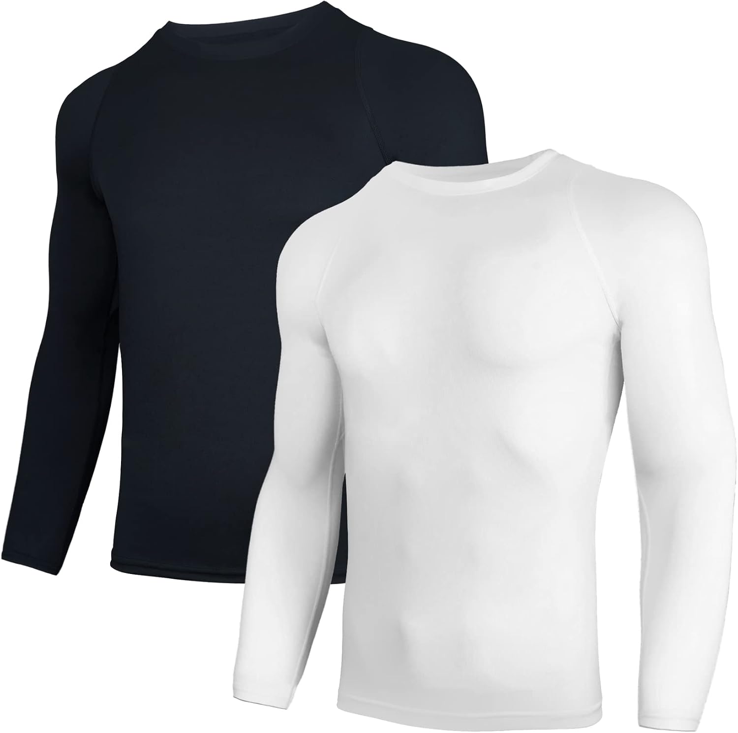Detalle de AMZSPORT Maglia Compressione Uomo 2 pezzi