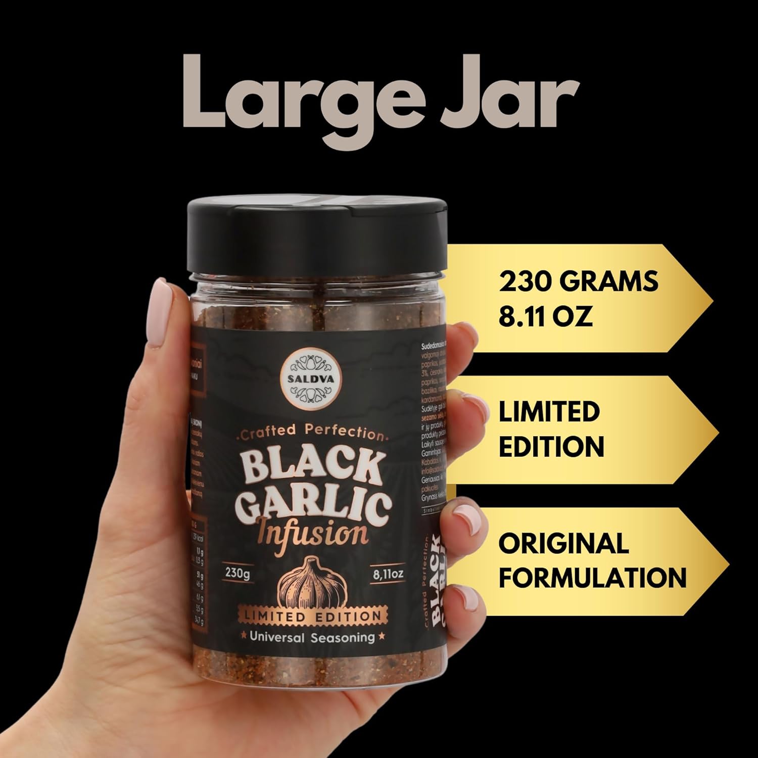 Thumbnail 4 de Premium Black Garlic BBQ Rub 230 g 🌶