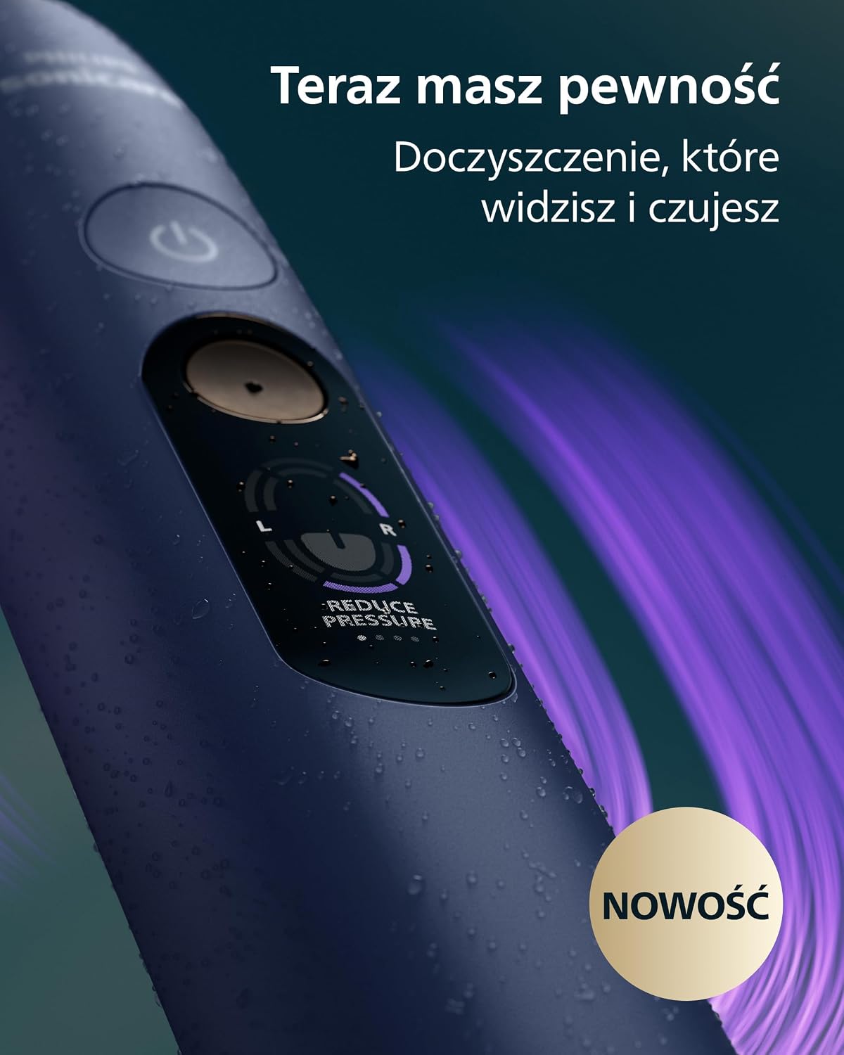 Detalle 2 de Philips Sonicare DiamondClean 8500 HX8515/13 – szczoteczka soniczna, 18 ustawień