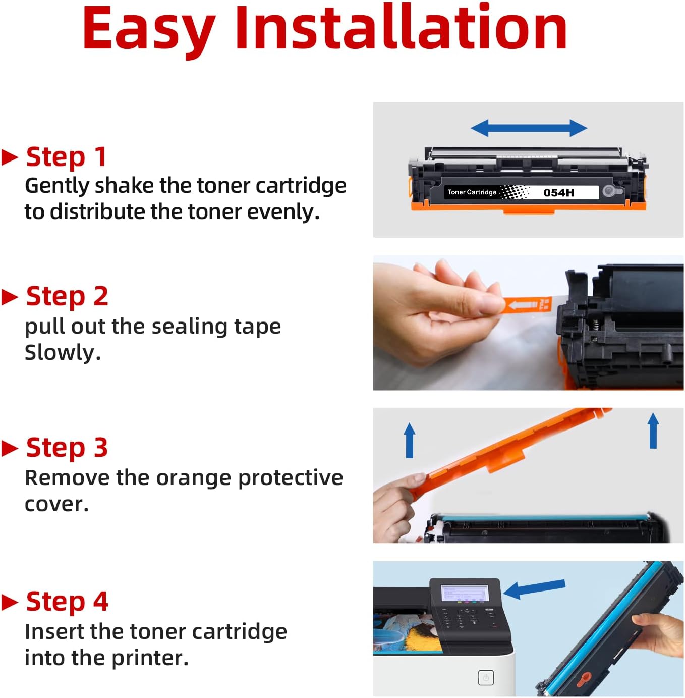 Detalle 2 de Skydo 054H Black Toner Cartridges, 2-Pack for Canon MF and LBP Printers
