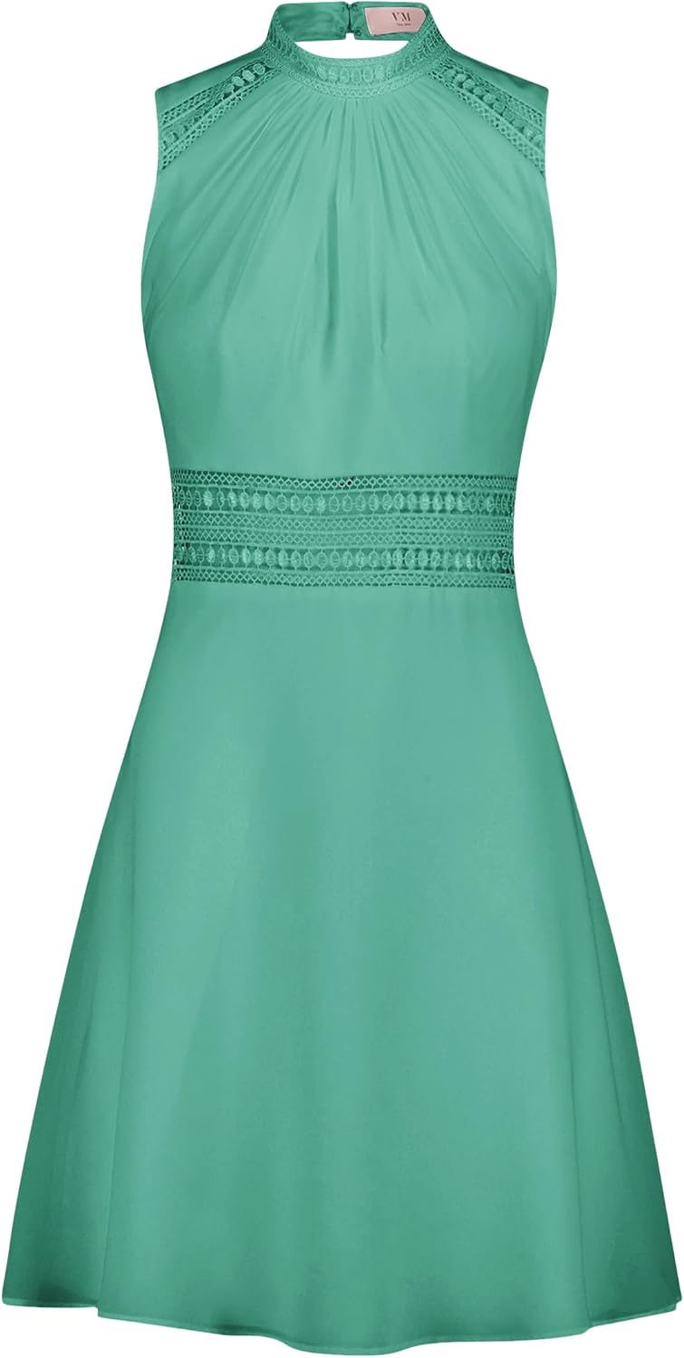 Vera Mont Robe de Cocktail à empiècement en Dentelle pour femme