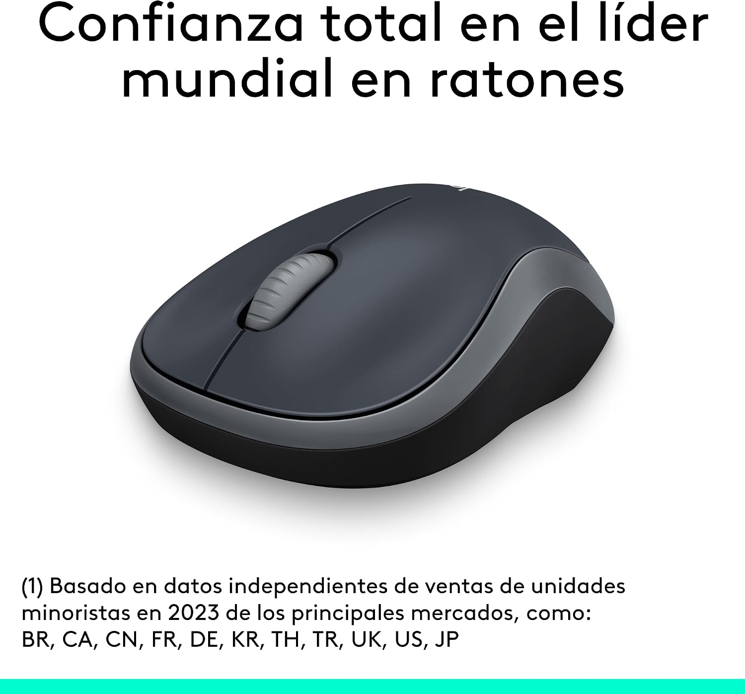 Detalle 2 de Logitech M185 Ratón inalámbrico 1000 dpi