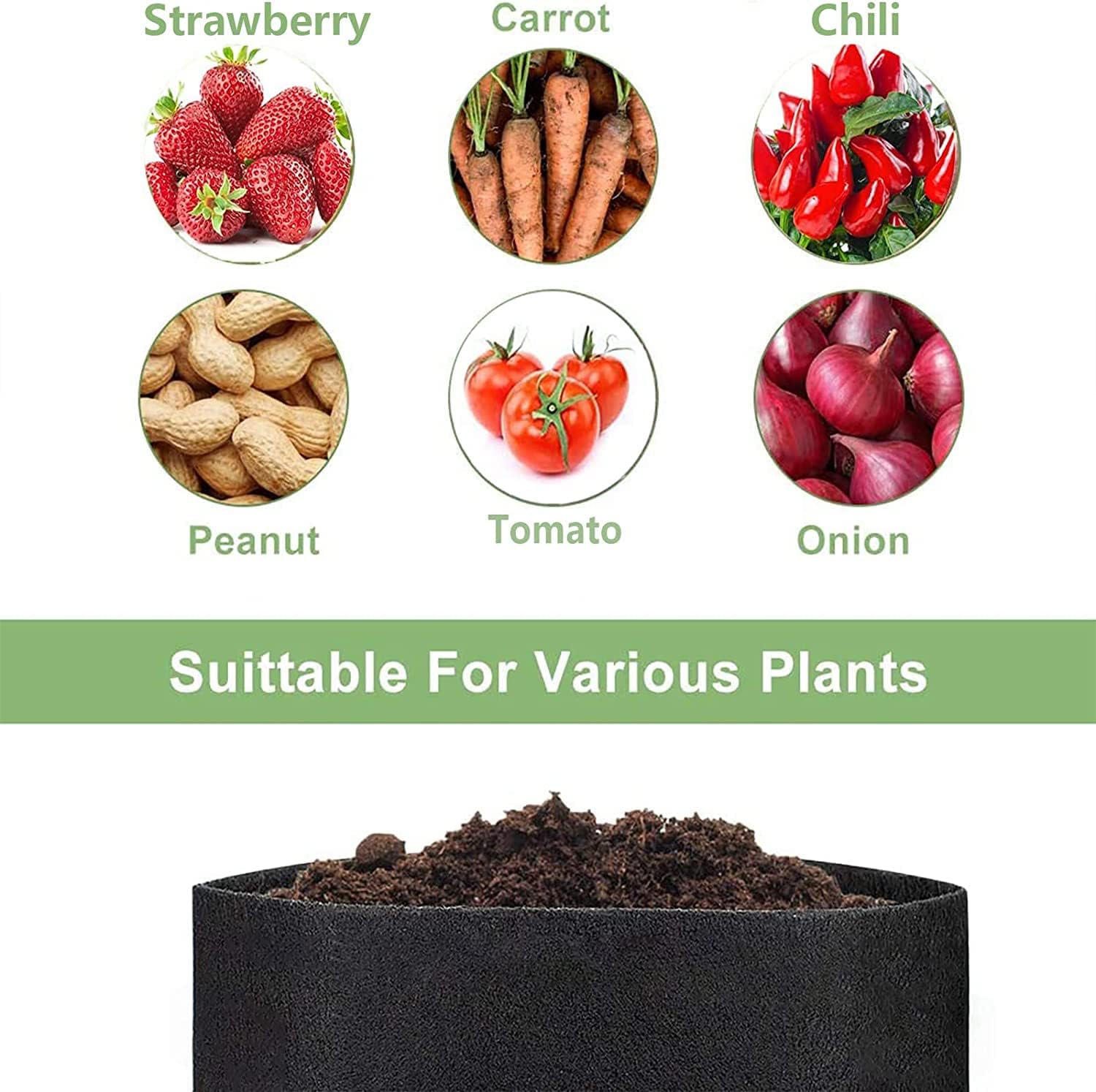 Thumbnail 6 de XVZ set sacchi per piante 60L, non tessuto