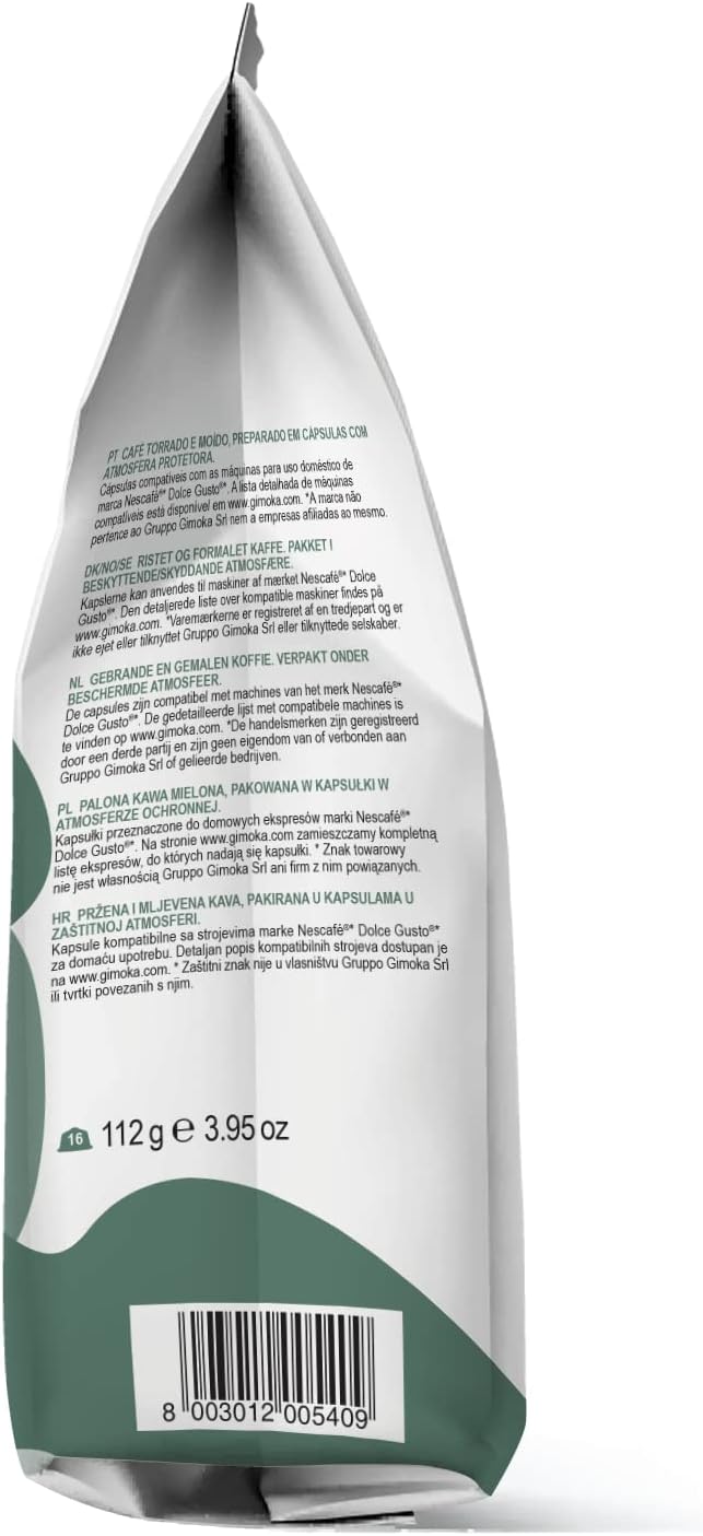 Detalle 2 de Gimoka 64 Capsule Compatibili Dolce Gusto, Gusto Cremoso, Intensità 10 – Made in Italy