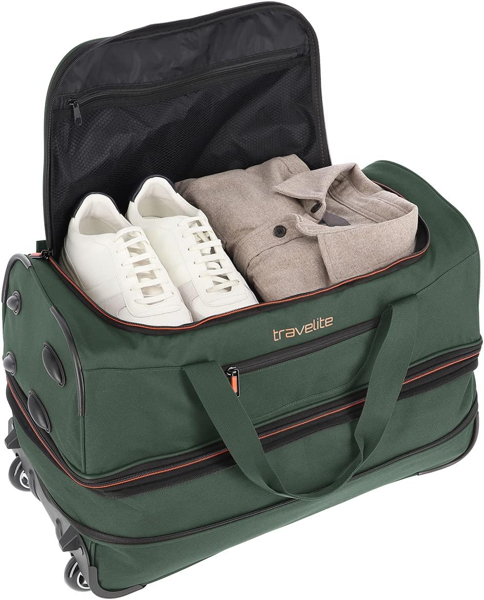 Detalle de Travelite BASICS trolley da viaggio con ruote medie espandibile, 55 cm, 51–64 L