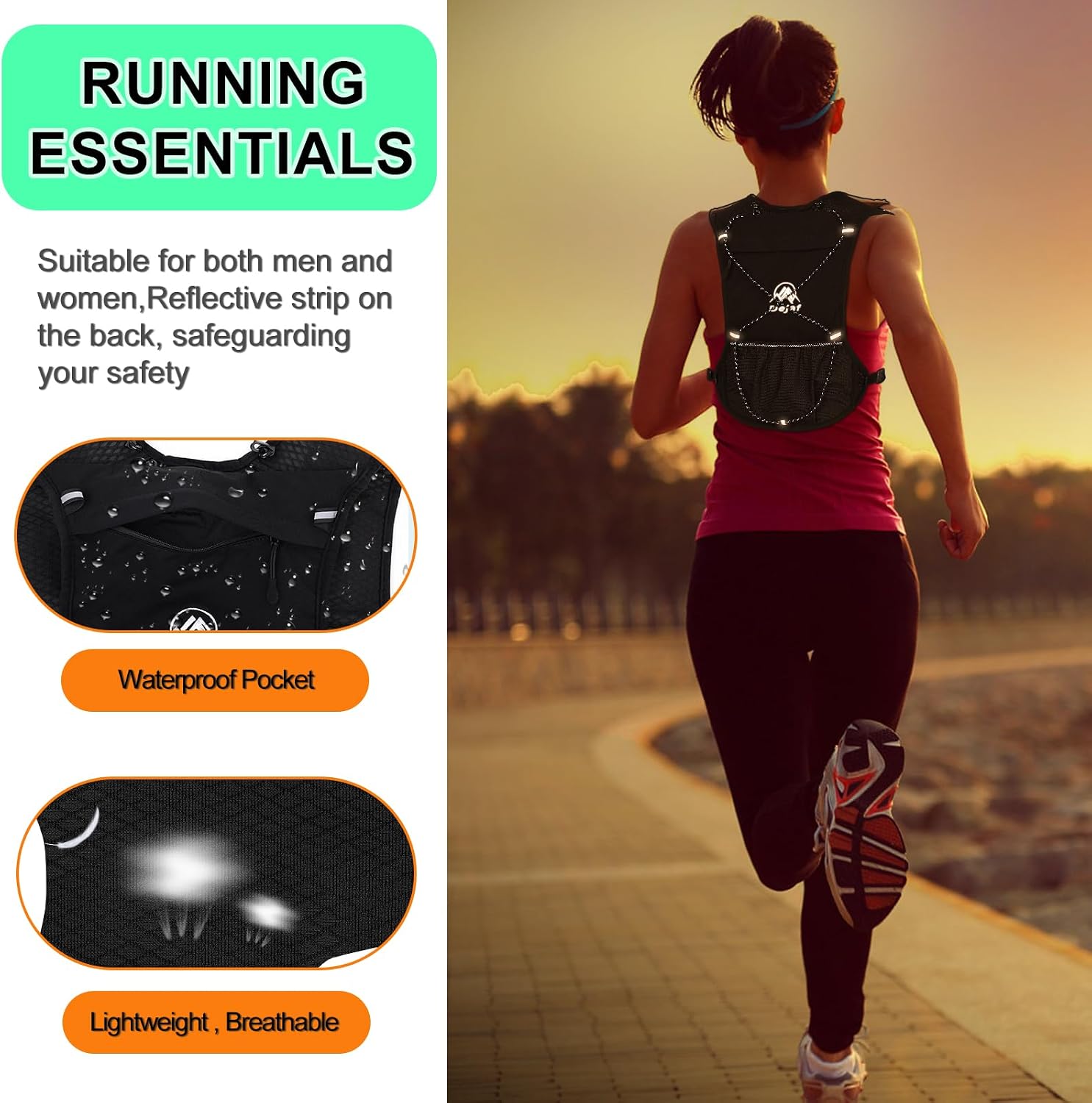 Detalle 2 de Running hydration vest 194 g
