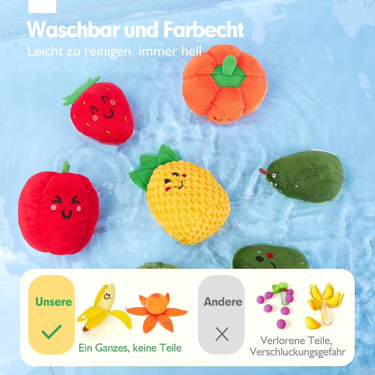 Thumbnail 5 de hahaland Obst und Gemüse Sensorik 16-teilig