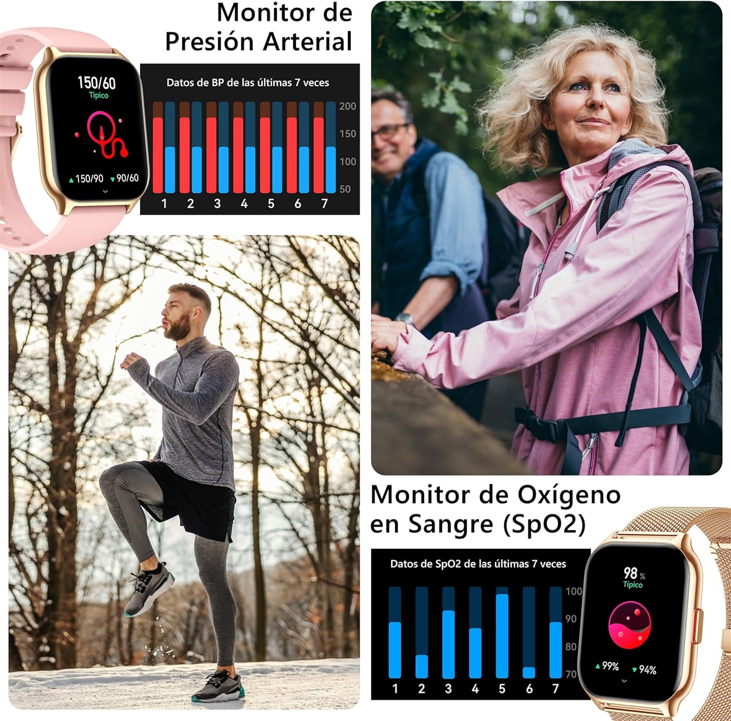 Thumbnail 6 de ZOSKVEE Reloj Inteligente Mujer 🚶♀️, Bluetooth, Salud y Deportes