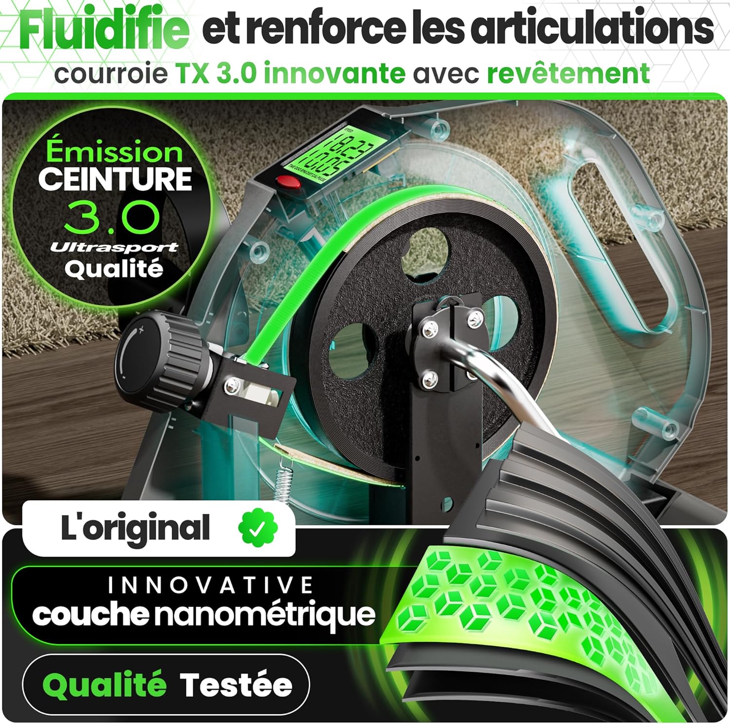 Thumbnail 3 de Ultrasport Mini Bike vélo d'exercice compact