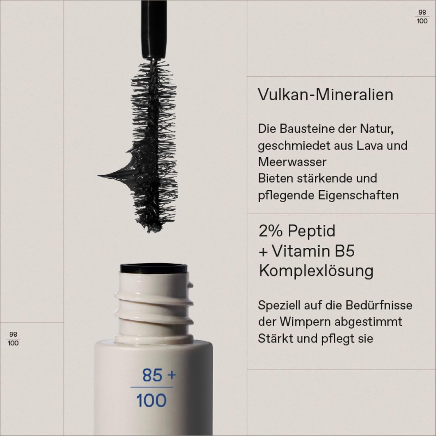 Detalle 2 de KORRES Drama Volume Mascara Black 01, 10 ml