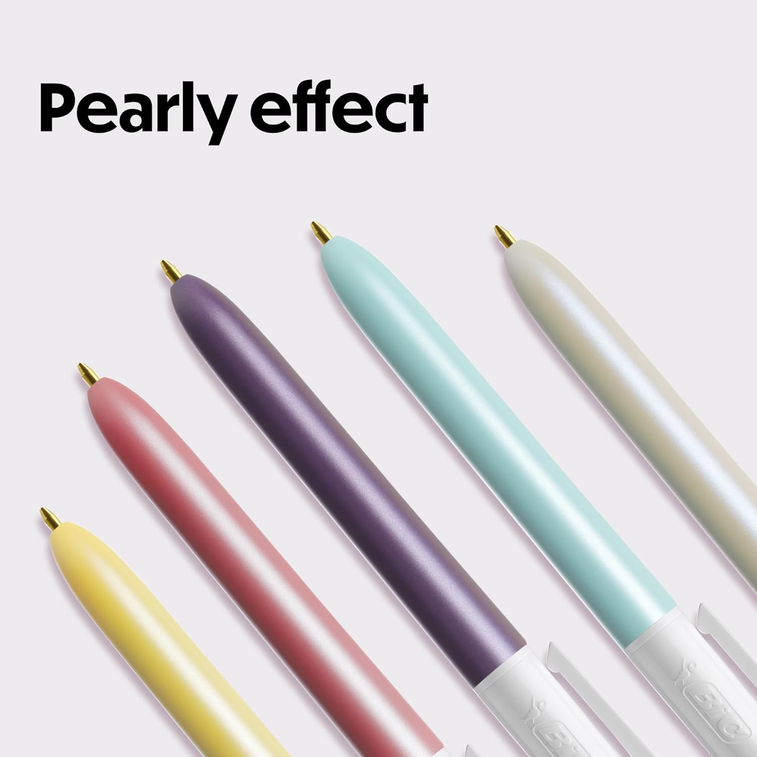 Detalle de BIC 4 Colours Pearl Multicoloured Ball Pen – Pack of 5