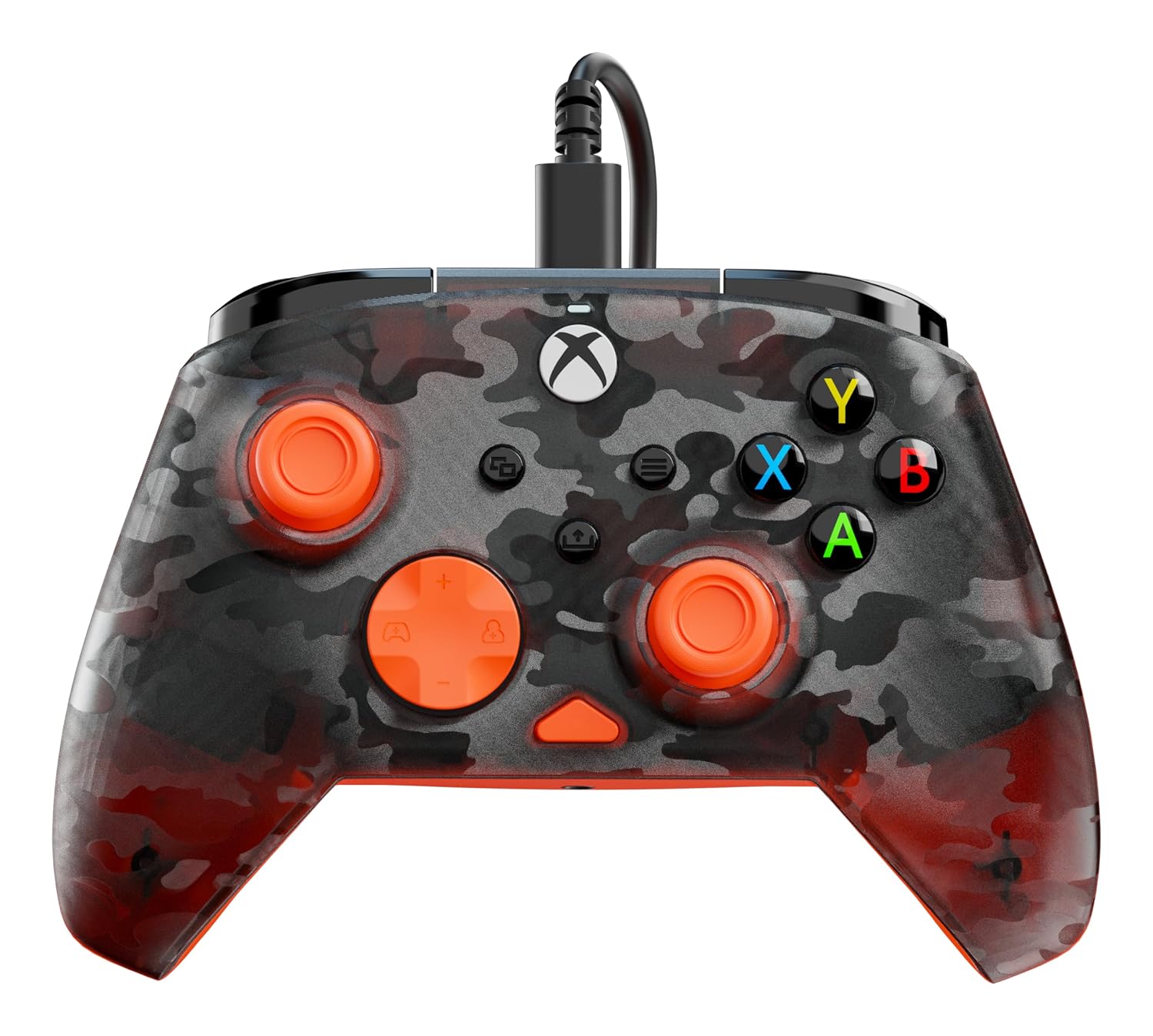 Detalle de Turtle Beach Rematch Core Ghost Schwarz Camo/Orange – kabelgebundener Xbox-Controller