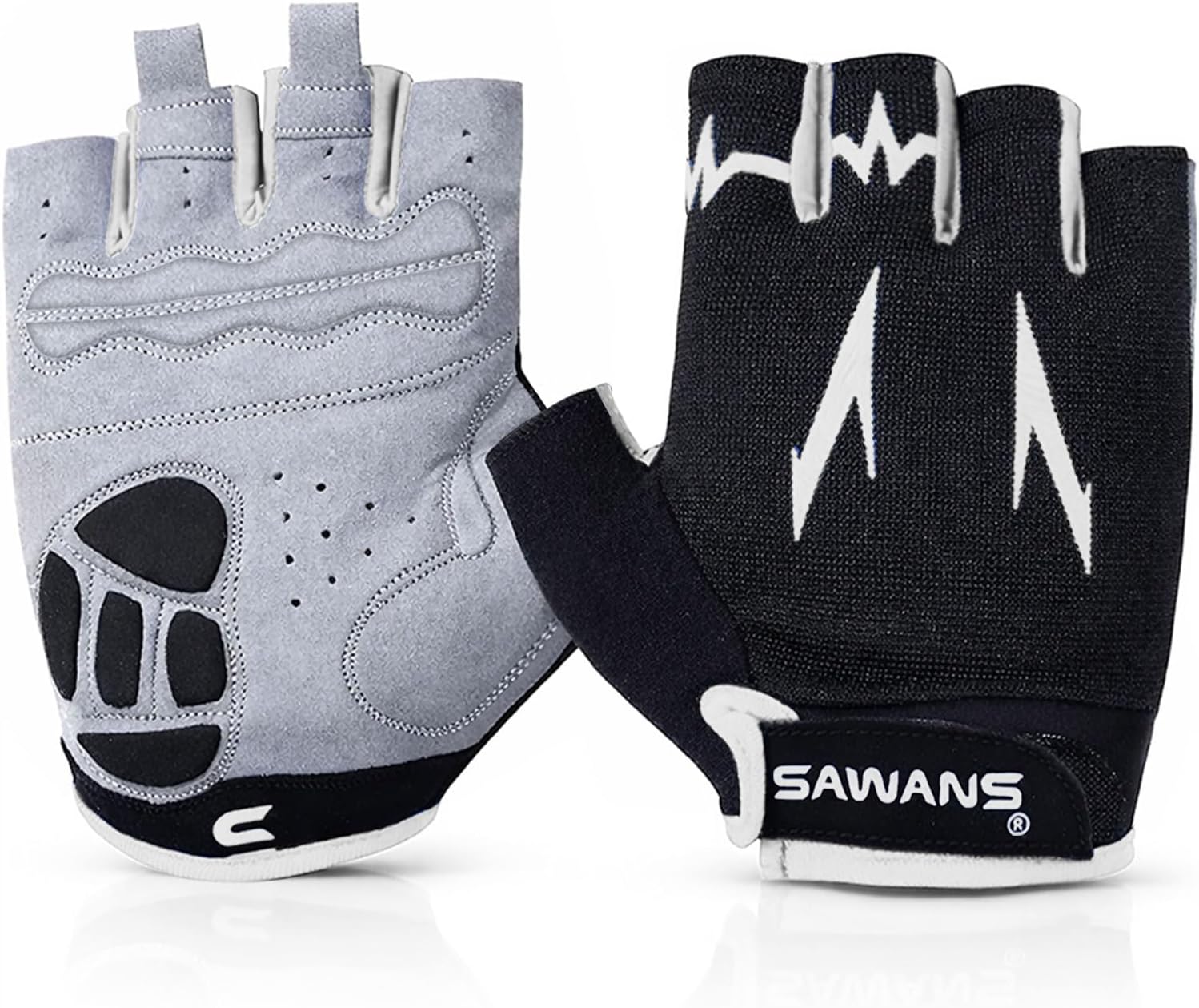 SAWANS Guantes de ciclismo medio dedo antideslizantes
