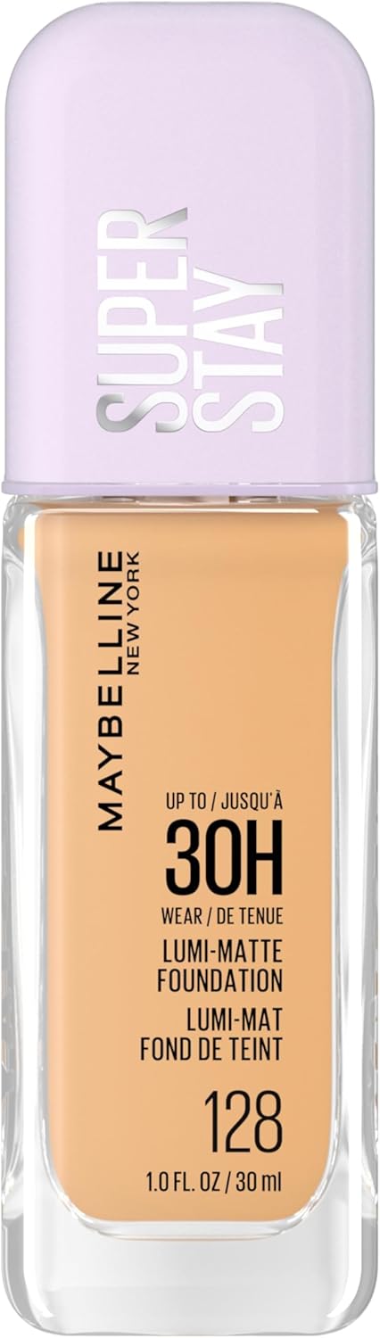 Thumbnail 1 de Maybelline New York Superstay 30H Lumi-Matte — Fond de teint liquide longue tenue mat lumineux, teinte 128