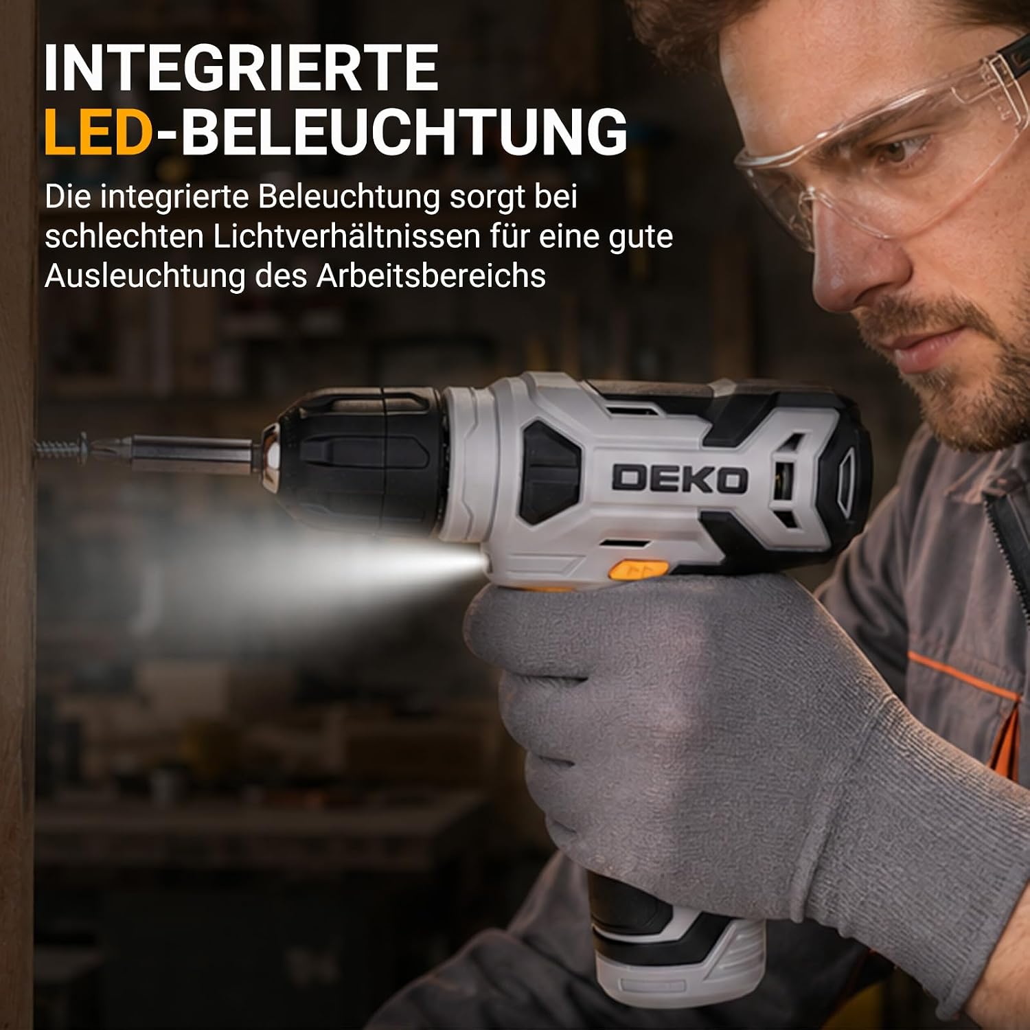 Thumbnail 3 de Werkzeugkoffer DEKO 126-teilig 8V Akkuschrauber