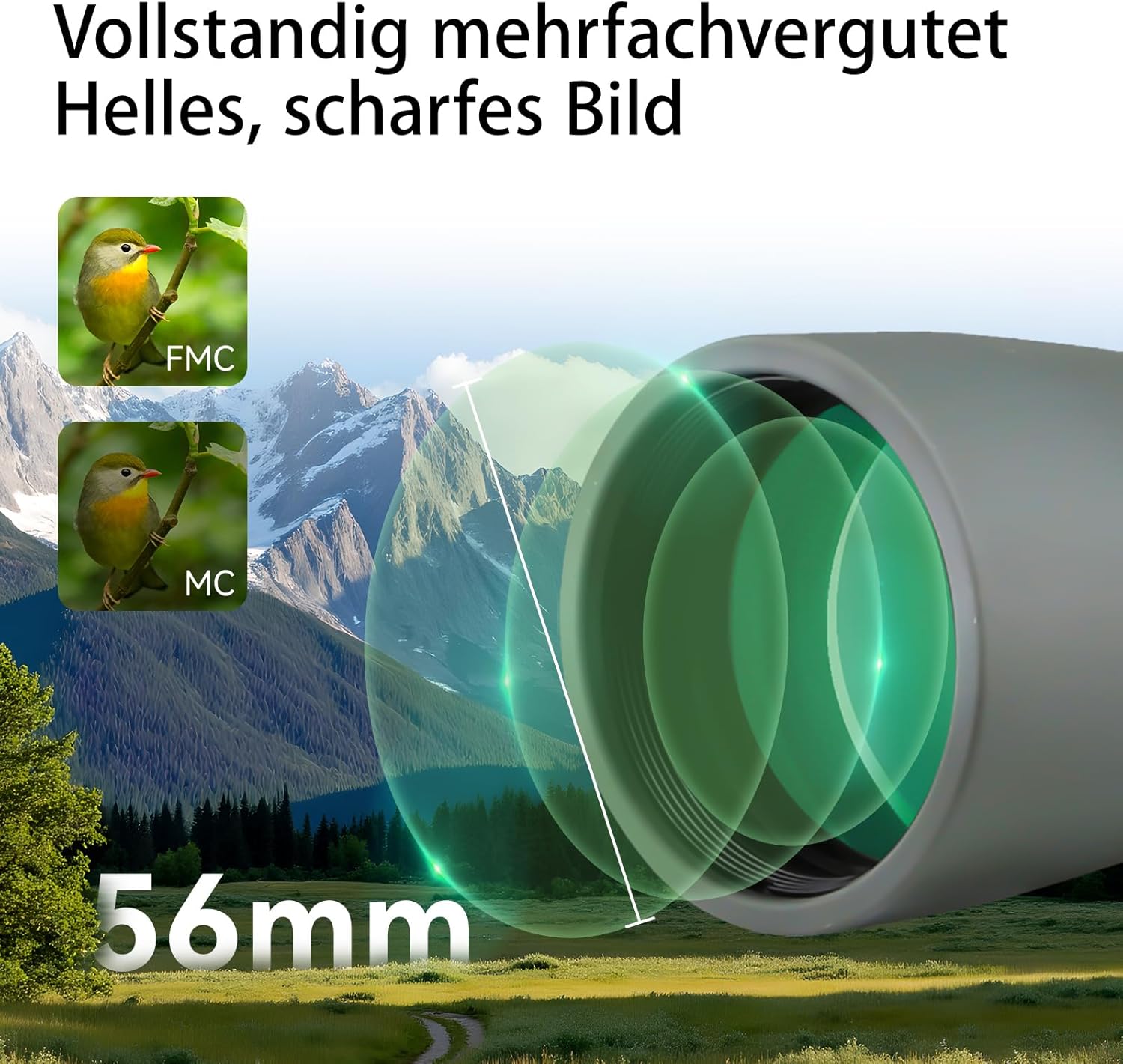 Thumbnail 3 de SVBONY SV410 Spektiv 9-27x56 ED – ultrakompakt, leicht und vielseitig