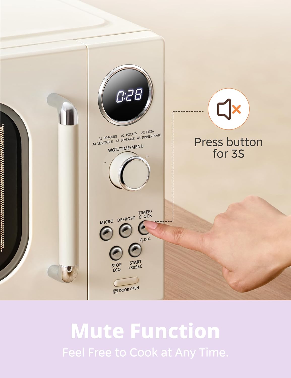Thumbnail 4 de COMFEE' CMO-MMP02AA 0.9 cu.ft Compact Microwave