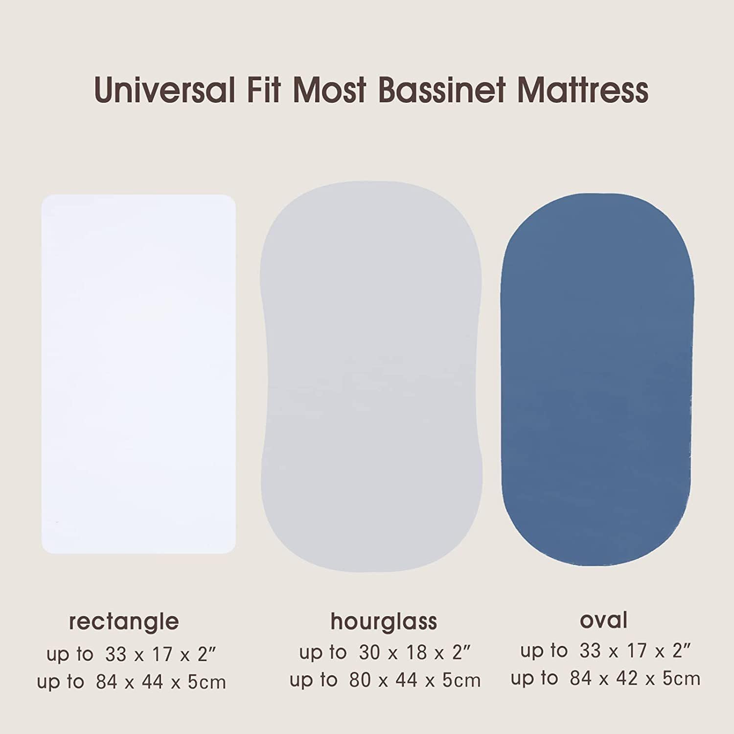 Thumbnail 6 de Aisawate Moses Basket Sheets Set of 3 – Universal Microfibre Fitted Covers for Baby Bassinet Mattresses