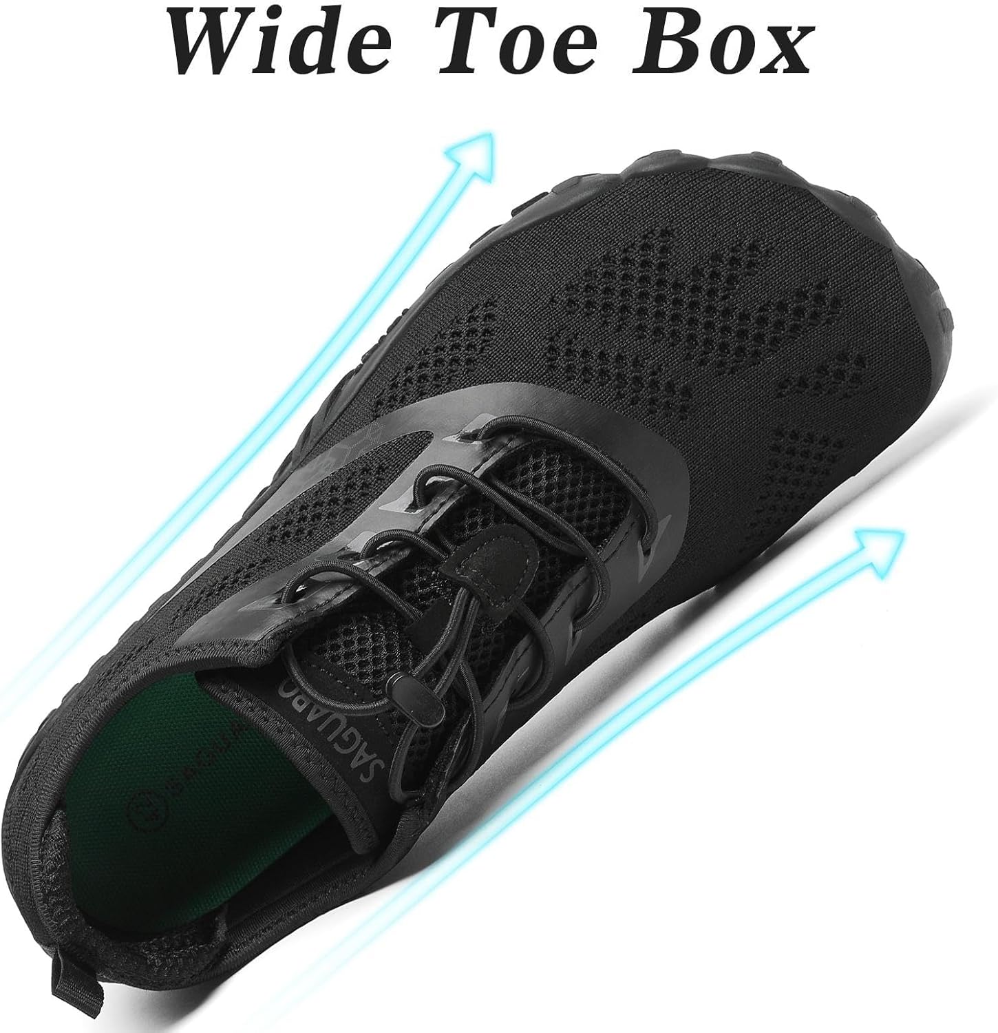 Thumbnail 3 de SAGUARO Scarpe Barefoot Minimaliste unisex per outdoor e indoor, con lacci elastici e suola zero drop