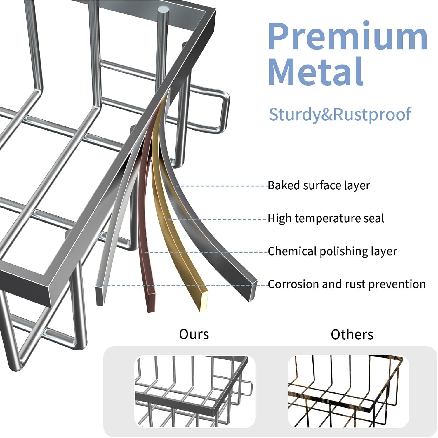 Thumbnail 4 de Under Sink Organizer 2-Tier Pull-Out Rack 🚪