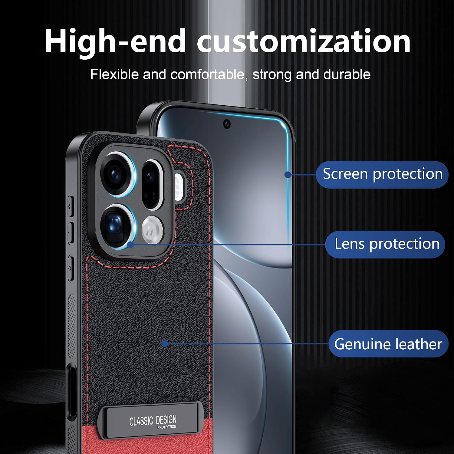 Detalle 2 de Lemxiee Case für Oppo Find X9 Pro Handyhülle