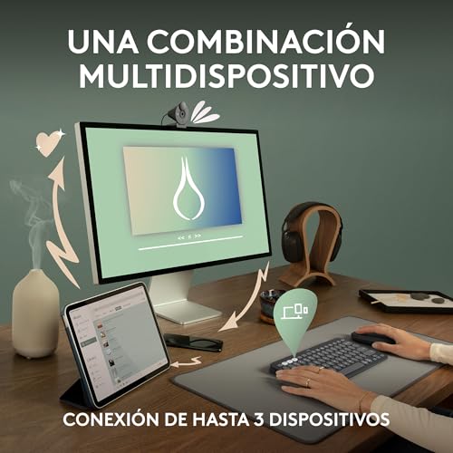 Thumbnail 2 de Logitech Pebble 2 Combo (teclado y ratón inalámbricos) con Logi Bolt y Bluetooth, QWERTY español/grafito