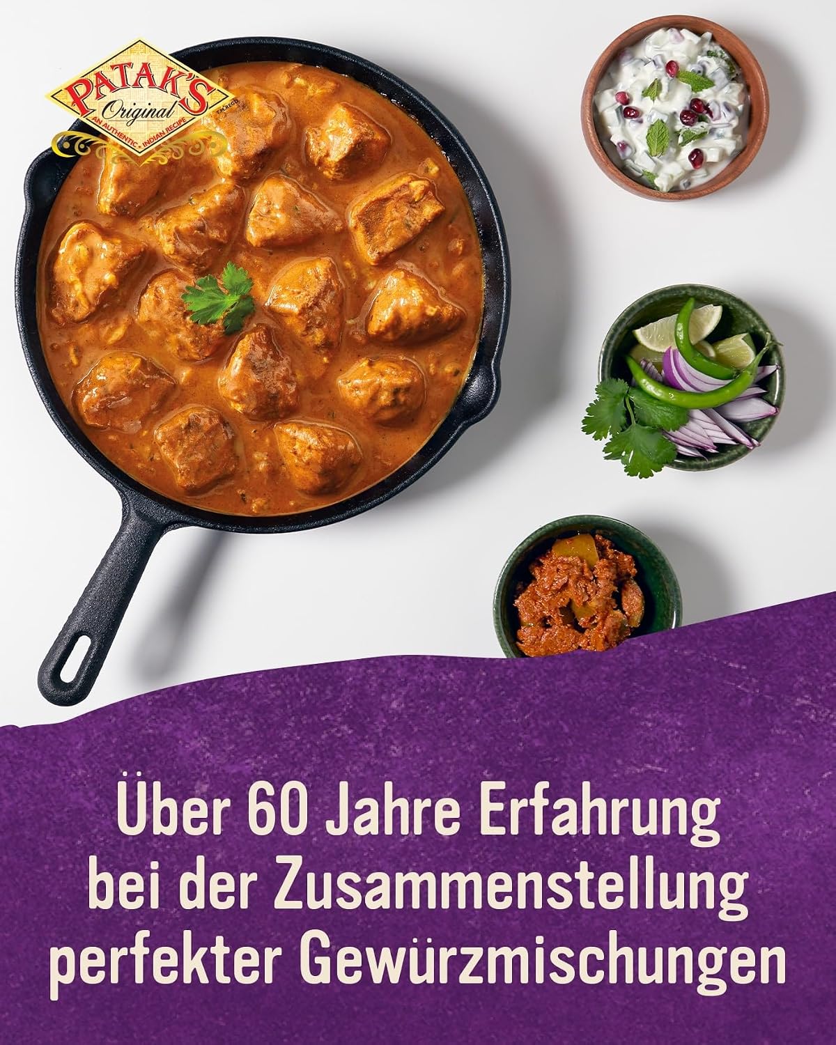 Detalle 2 de Patak's Vindaloo Currypaste 6er Pack (6 x 283 g) – Indien importierte Würze im praktischen Mehrfach-Pack
