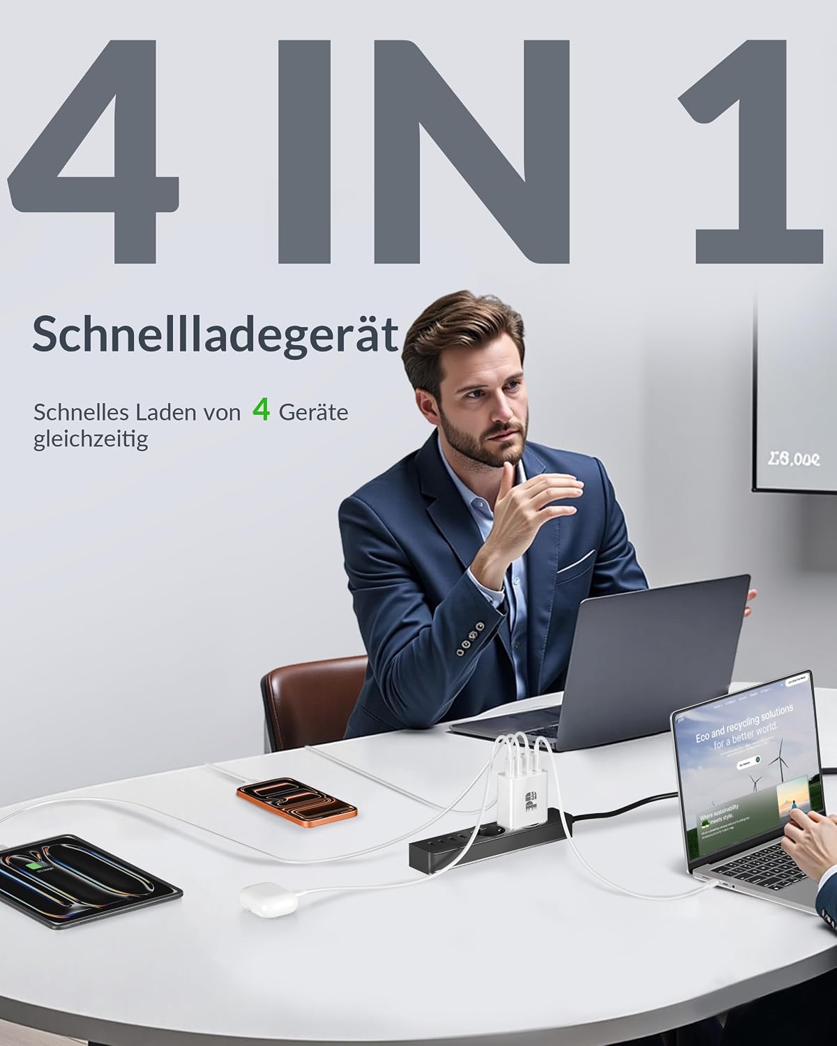 Thumbnail 6 de 65W USB-C Ladegerät 4-Port GaN