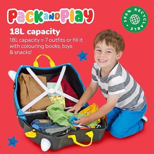 Thumbnail 3 de Trunki Pedro the Pirate Ship: Ride-On Carry-On Suitcase for 3–4 Year Olds
