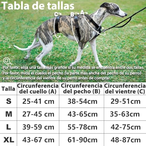 Detalle 2 de Paworld Harnais anti-fugue pour chien, réglable, respirant ⚙