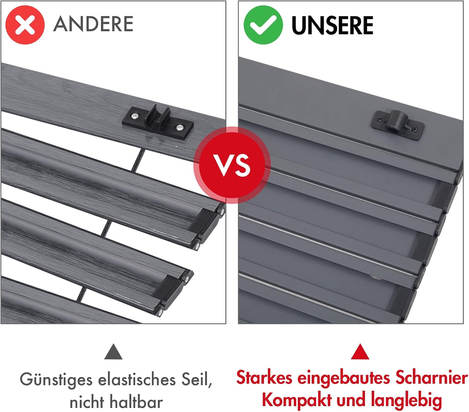 Thumbnail 3 de PORTAL klappbarer Campingtisch aus Aluminium – faltbar, tragbar mit Tragetasche