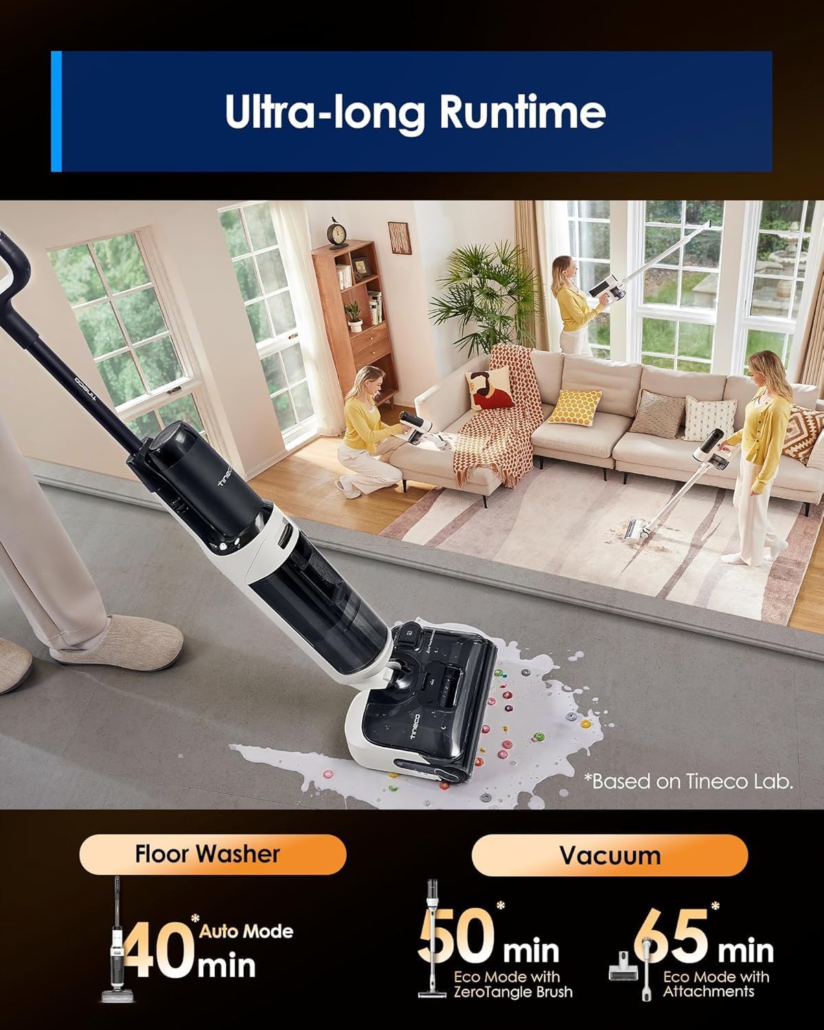 Thumbnail 1 de Tineco Floor ONE Switch S6 Stretch 65min Wet Dry Vacuum 🧹
