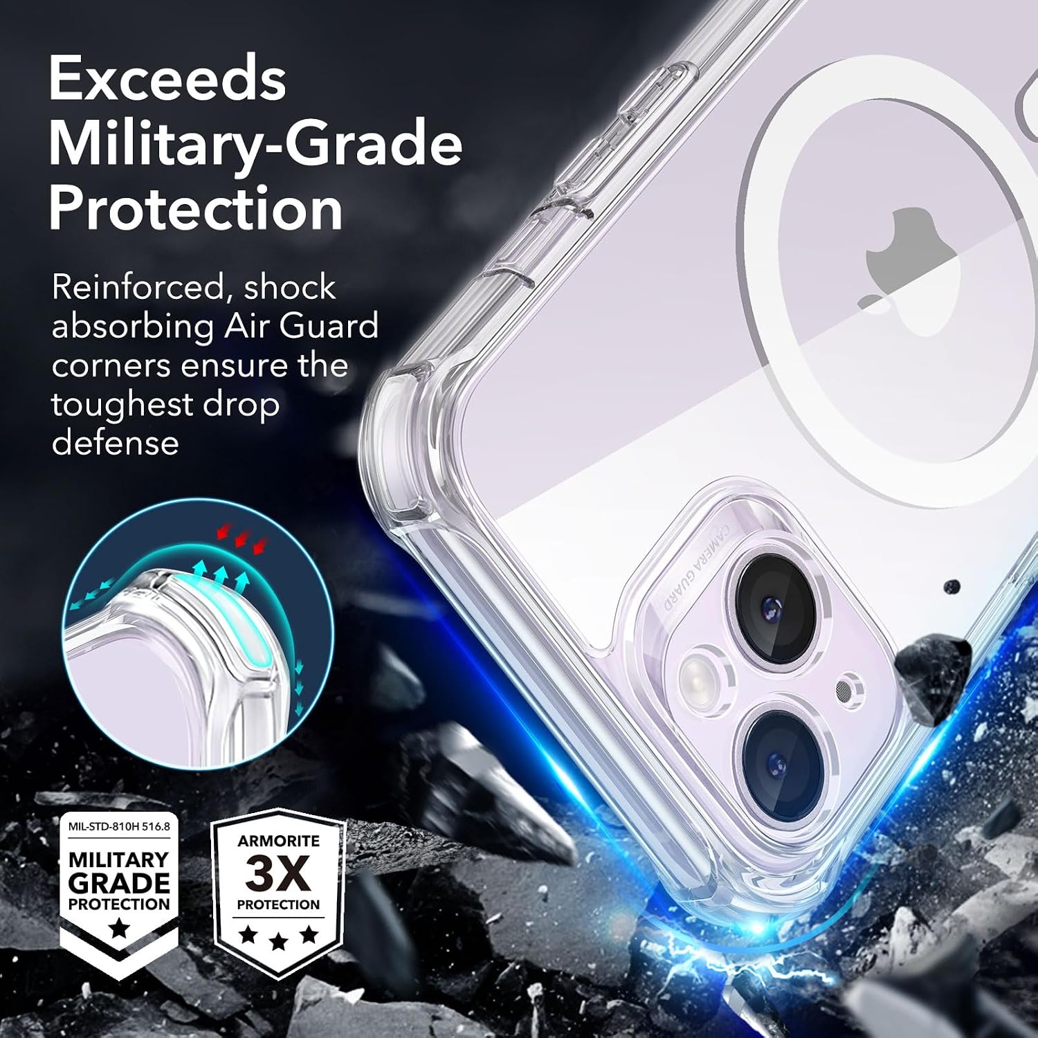 Thumbnail 2 de ESR Armor Series iPhone 14 Case with MagSafe and Built-In Glass Protection