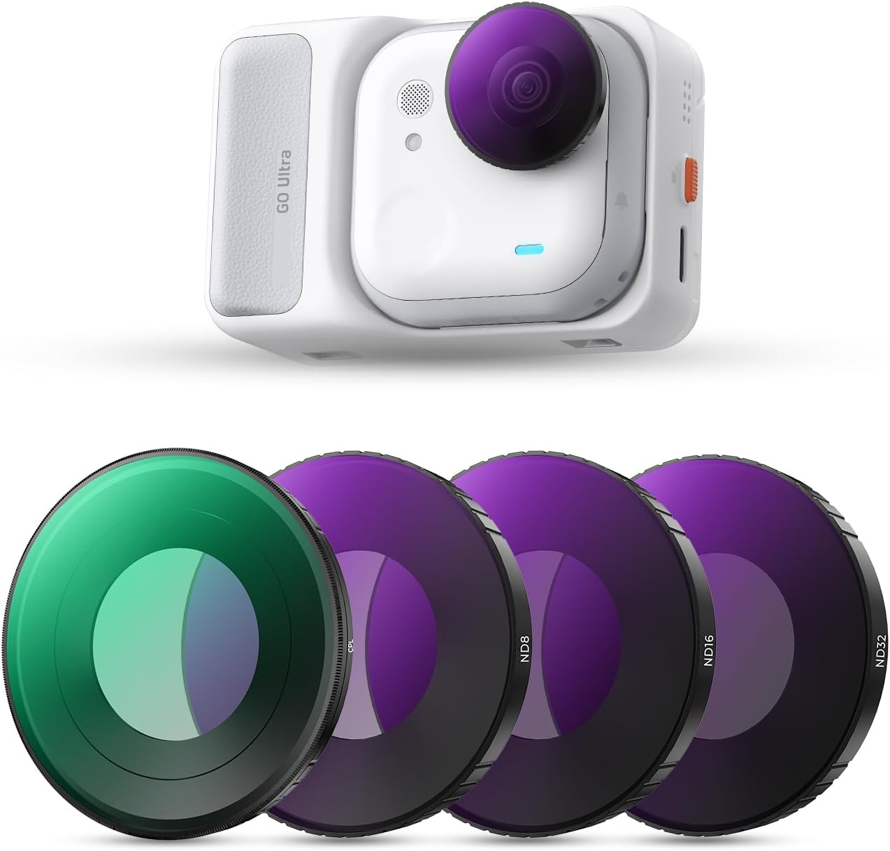 Detalle de K&F CONCEPT Kit de filtros compatible Insta360 Go Ultra ND8