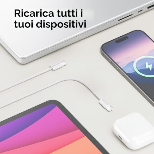 Thumbnail 6 de deleyCON Set USB-C 60W PD (2 pezzi, 1 m + 1 m) – cavi USB-C a C per ricarica rapida e sincronizzazione