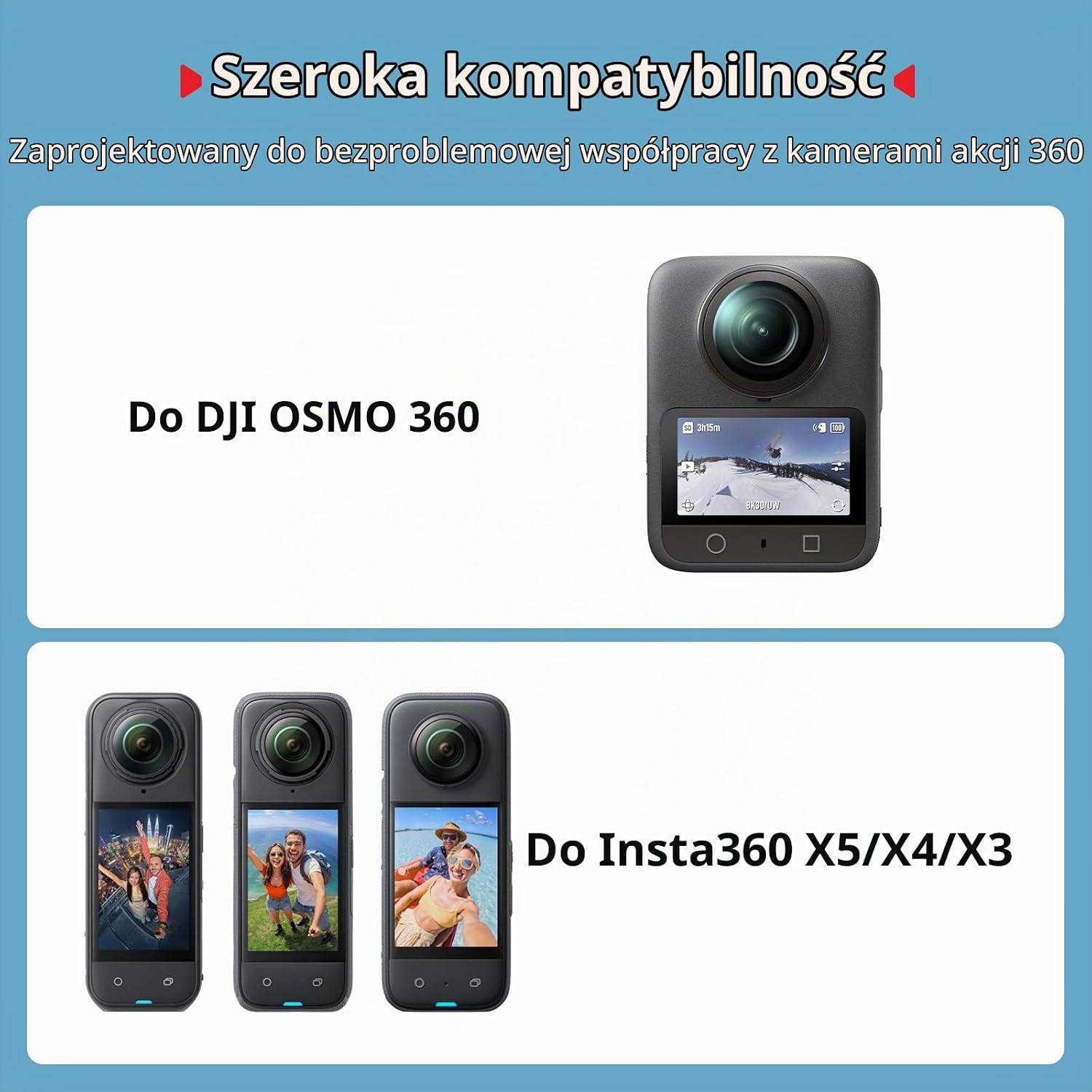 Thumbnail 6 de SMALLRIG 5270 niewidoczny kijek do selfie 150 cm do kamer 360°