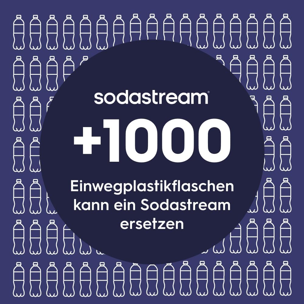 Detalle de SodaStream Fizz & Go Edelstahl (0,9 l) doppelwandige isolierte Sprudelflasche – Black