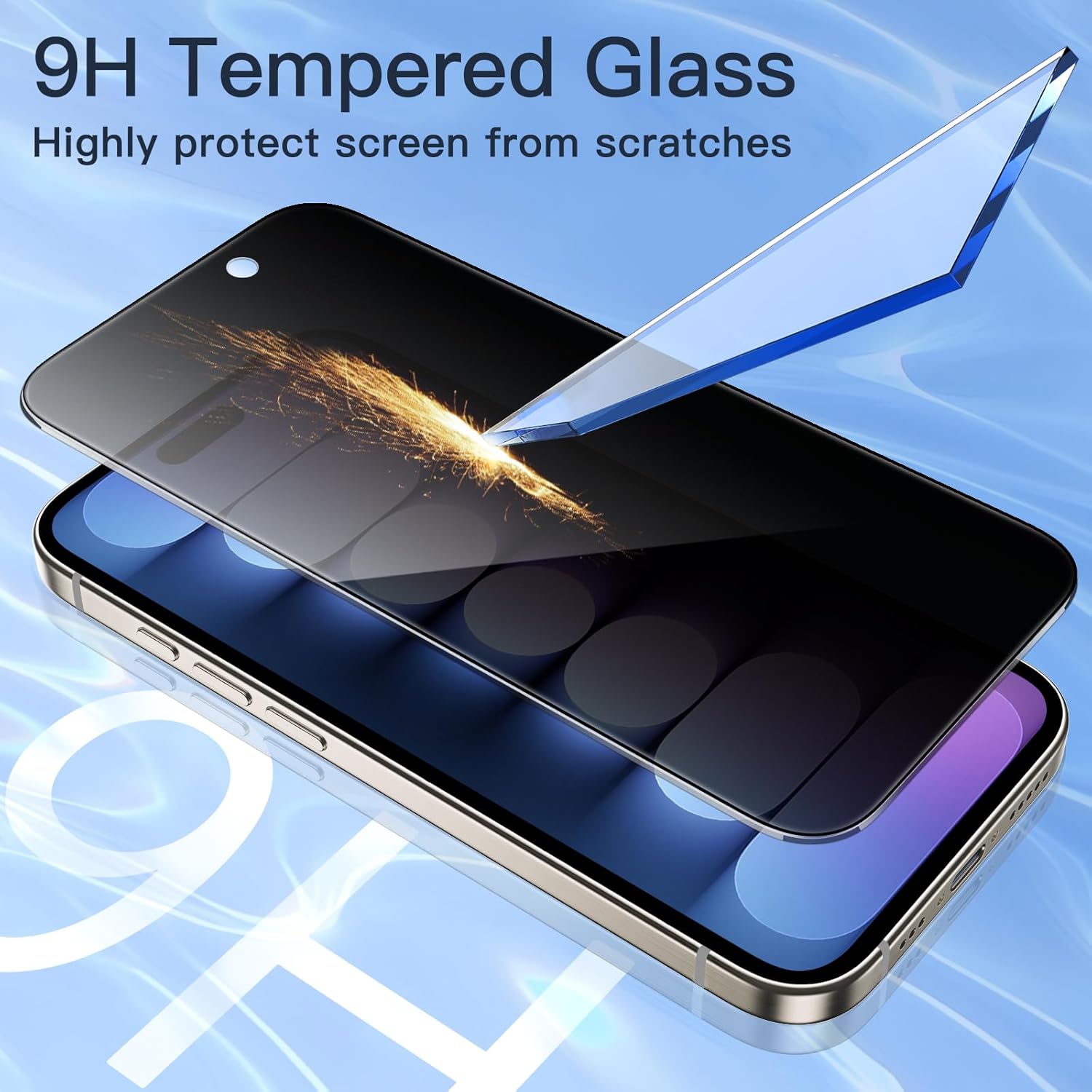 Thumbnail 5 de JETech Sichtschutz für iPhone 15 Pro Max 6,7 Zoll