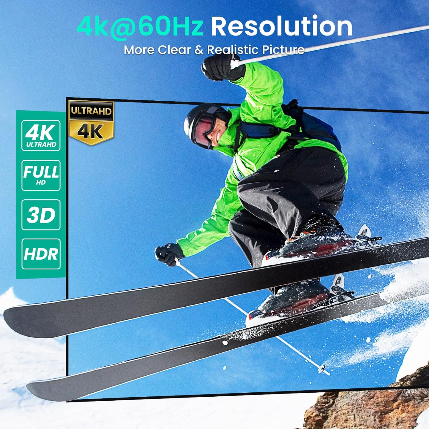 Thumbnail 1 de HDMI Switch 3-in-1 4K Auto Switcher