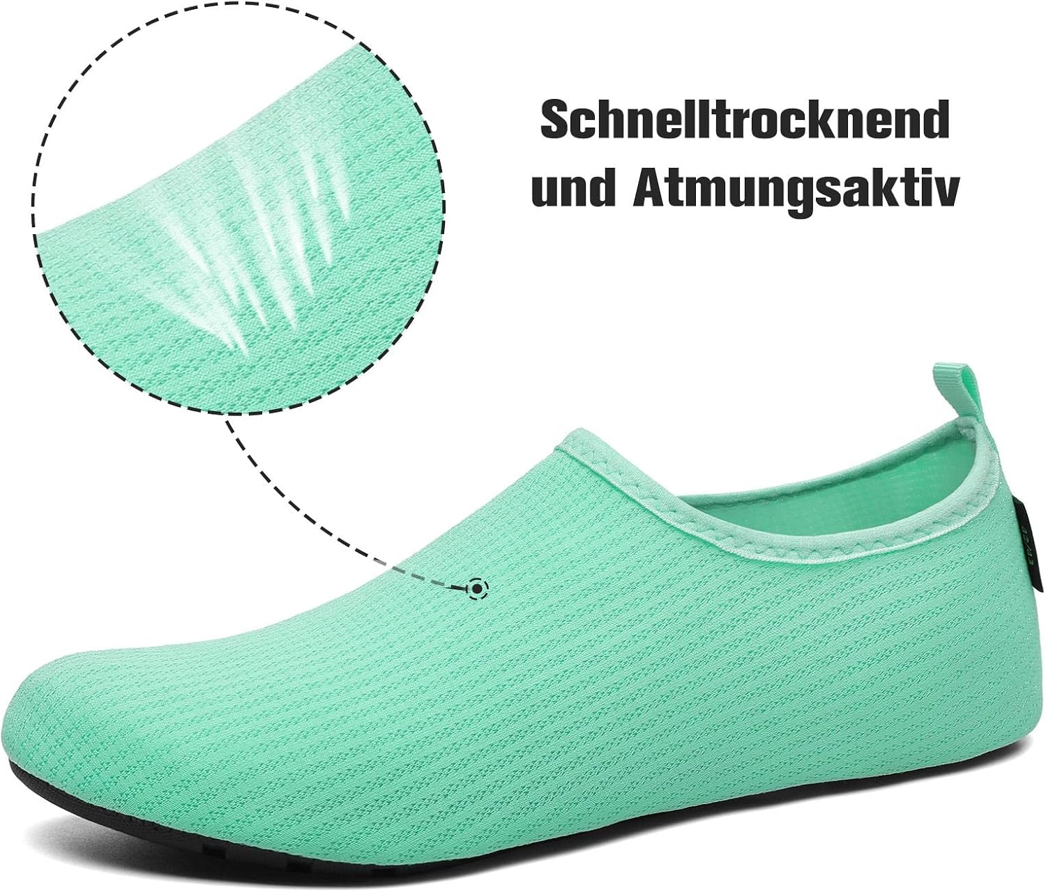 Detalle de SAGUARO Scarpe da scoglio con asciugatura rapida e 7 fori di drenaggio (gr. 36-47) per donna e uomo