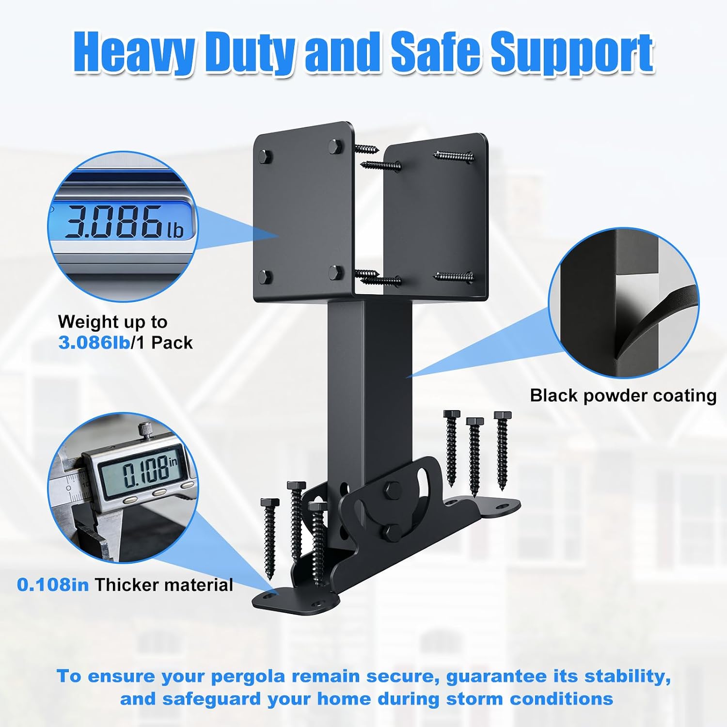 Detalle 2 de Catheralysia Roof Riser Brackets, 4" x 4